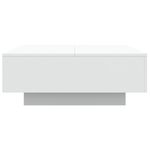 Mesa de centro Lorca blanco 31x80x80 cm frontal