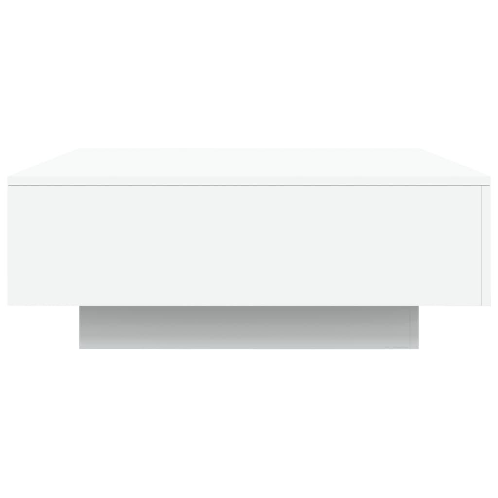 Mesa de centro Limm con luces LED blanco 31x80x80 cm frontal