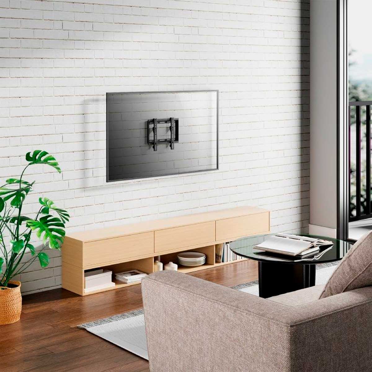 Soporte de TV fijo Aisens WT42F-157 23’’-42’’ negro 3