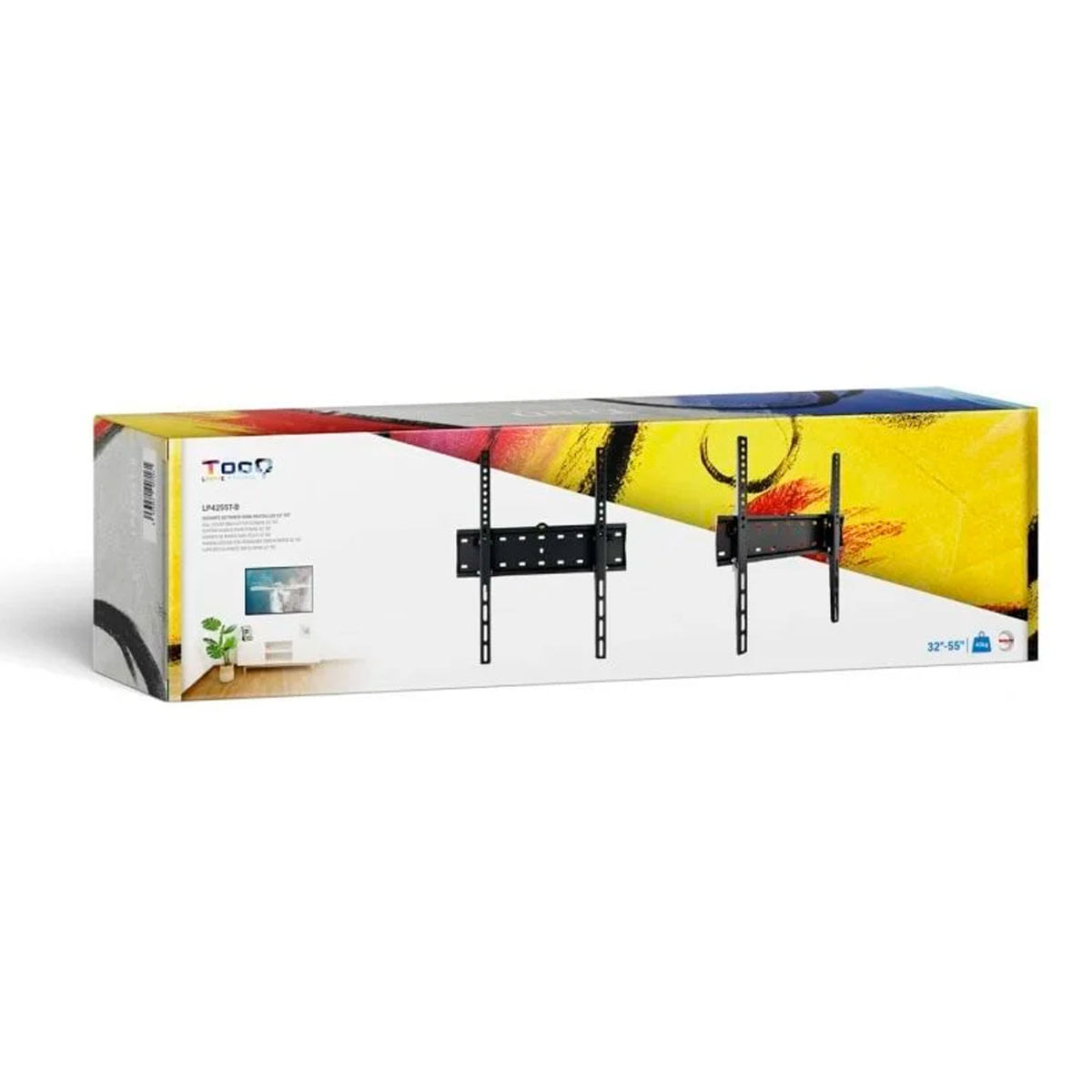 Soporte de TV fijo TooQ LP4255T-B 32’’-55’’ inclinable negro caja