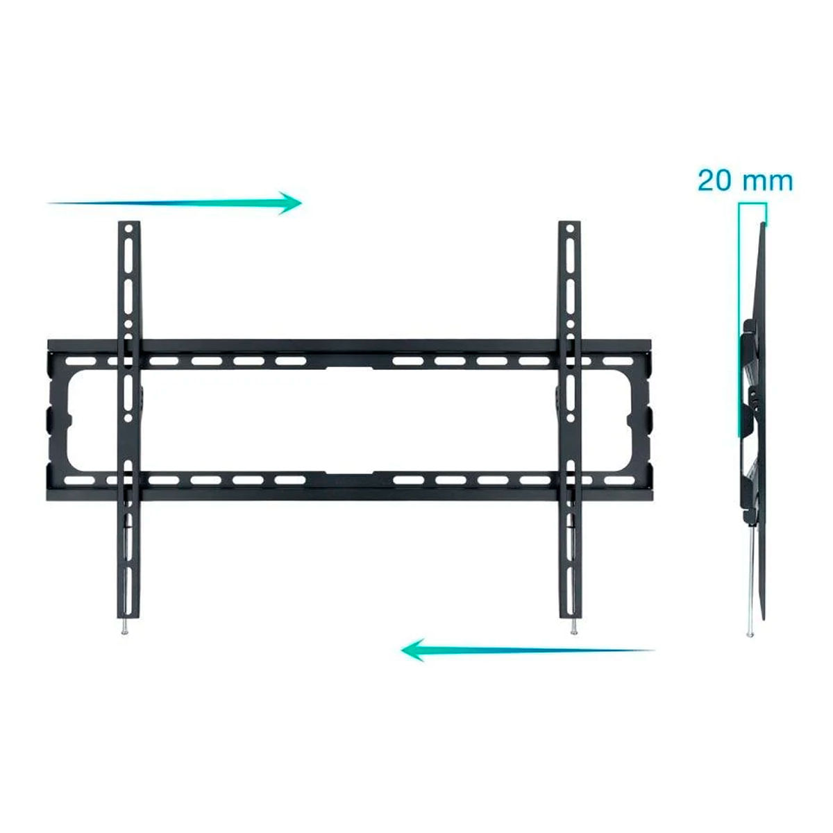 Soporte de TV fijo TooQ LP1080F-B 37’’-80’’ negro 2