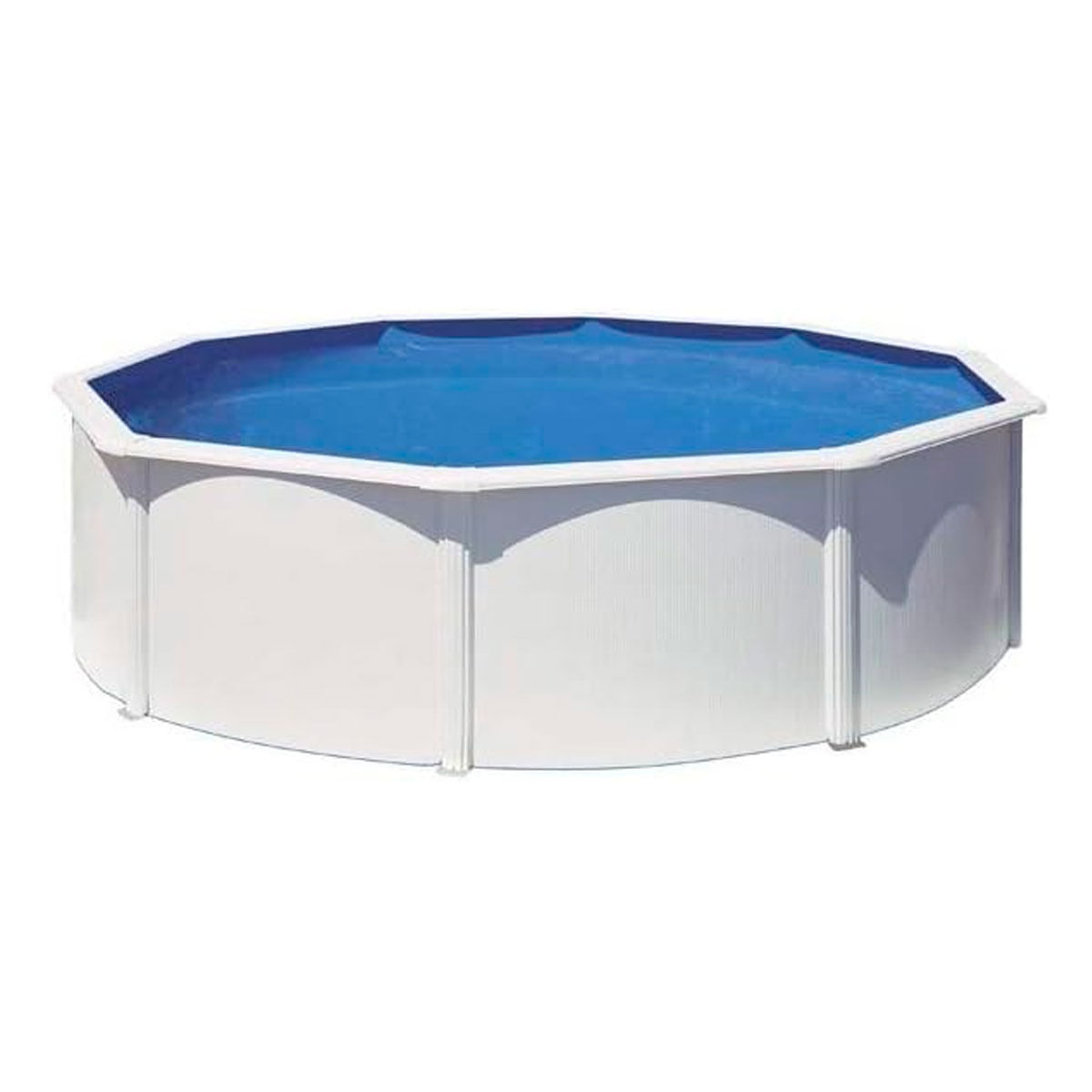 Piscina Bora Bora Gre redonda pared acero blanco Ø300x120 cm 2