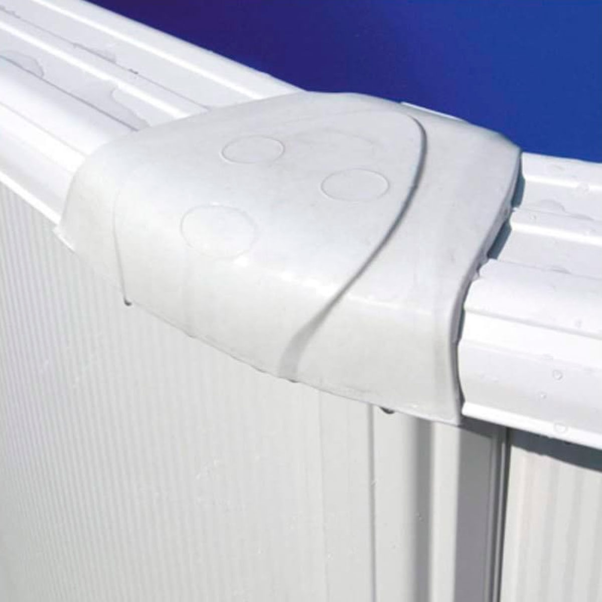 Piscina Bora Bora Gre redonda pared acero blanco Ø300x120 cm 4