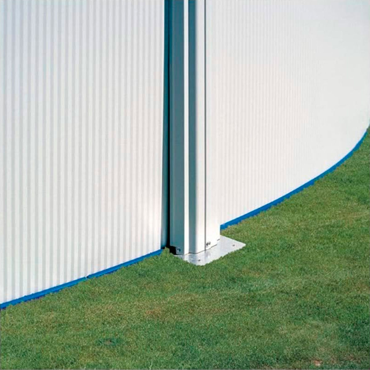 Piscina Bora Bora Gre redonda pared acero blanco Ø300x120 cm 5