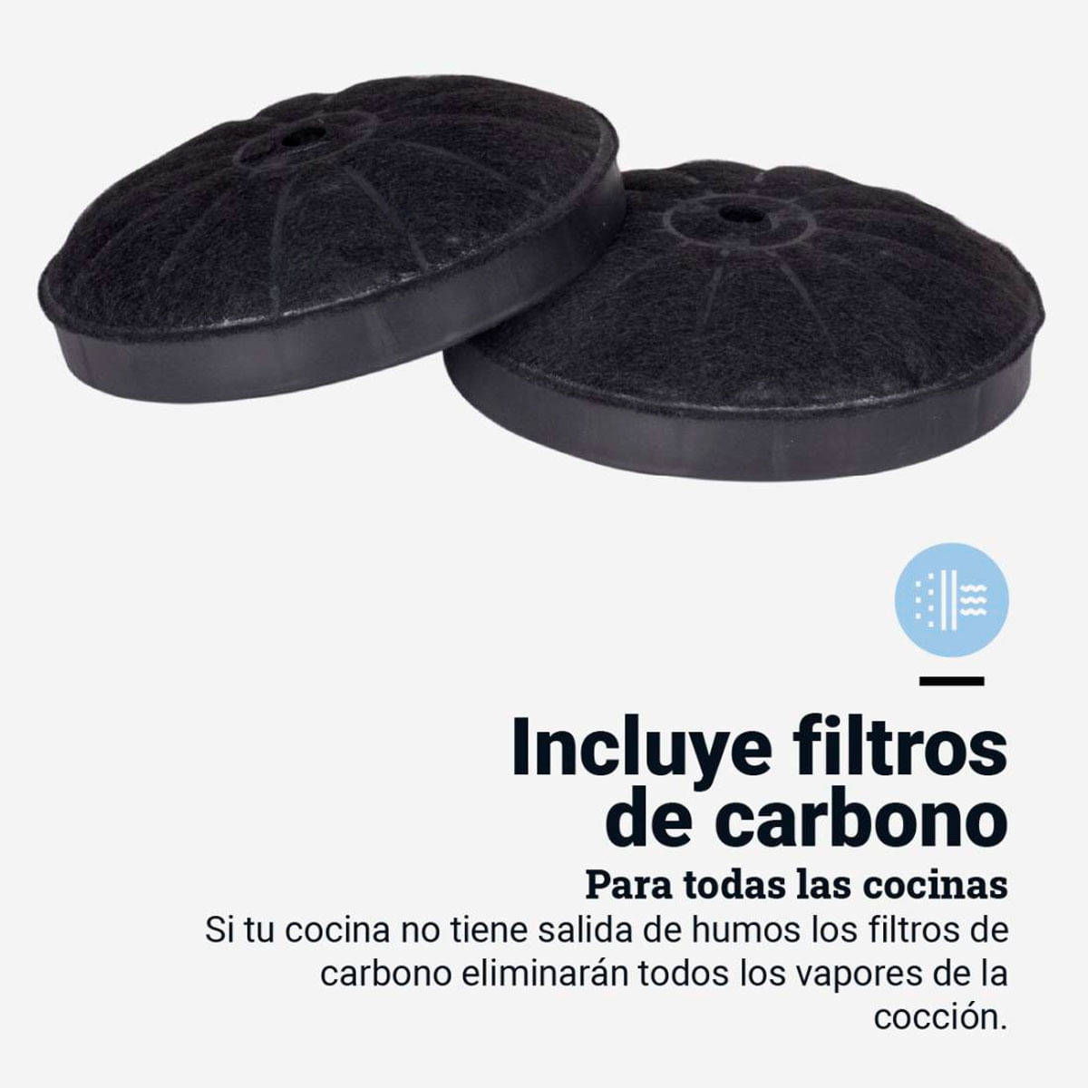 Campana piramidal Everest 6090B Universal Blue 120W 450m3/h C negro 90 cm 6