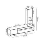 Composicion-de-salon-Essen-2-puertas---estanteria-reversible-blanco-natural-161x181x415-cm-medidas
