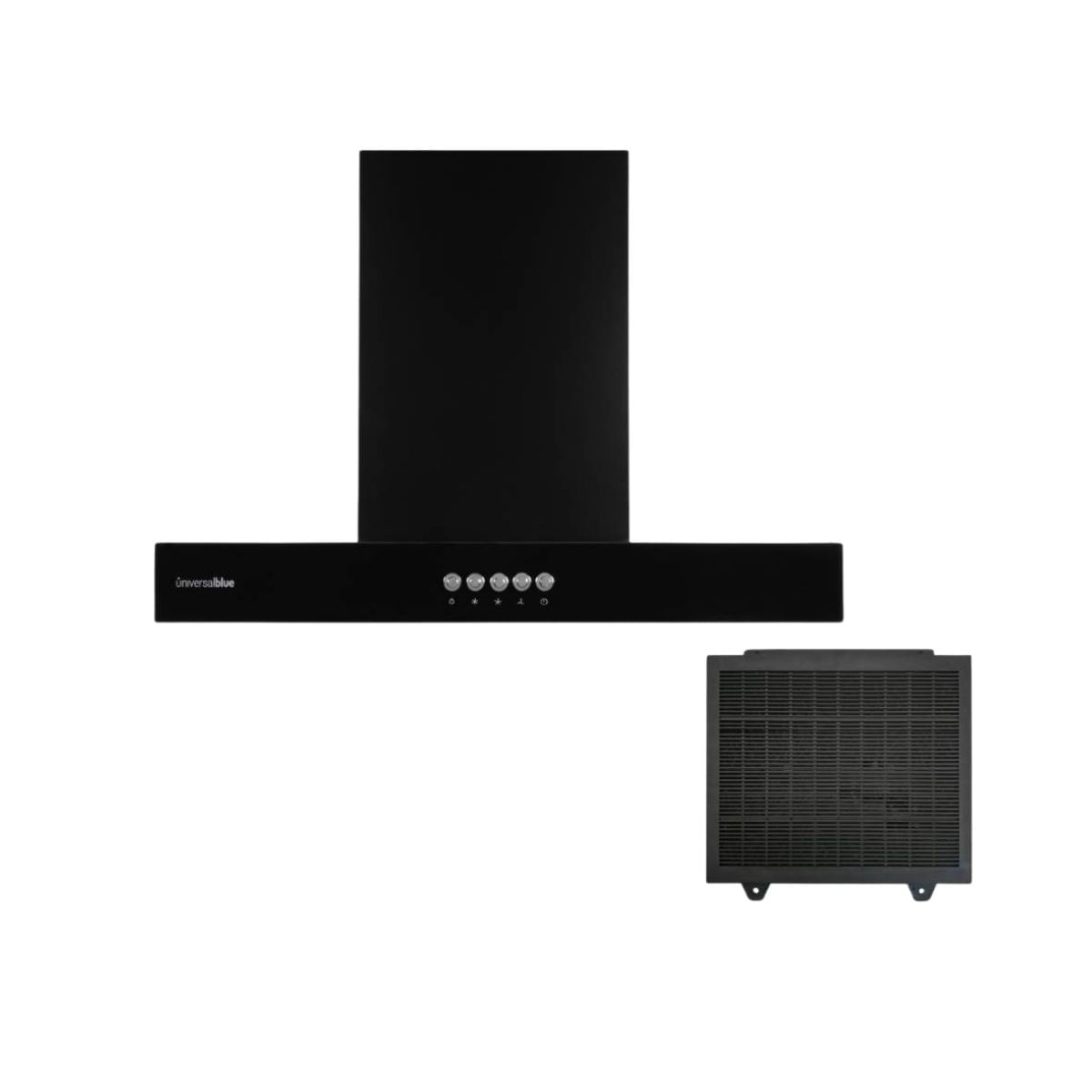 Campana-extractora-Kenia-6060B-Universal-Blue-150W-550-m³-h-C-negro-95-cm-filtros