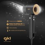 Secador de pelo Onyx Sense GKL 1600W tecnología Easy ON negro 3