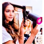 Secador de pelo Topaz S2100 GKL 2200W tecnología iónica gris/rosa 4