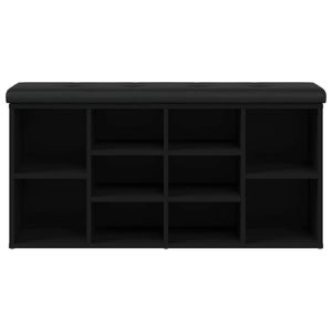 Banco zapatero Hermes 10 módulos + asiento acolchado 50x102x32 cm