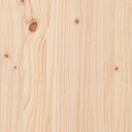 Conjunto de jardín Dumm 7 piezas madera maciza pino natural material
