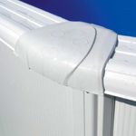 Piscina Atlantis Gre ovalada pared acero blanco 132x500x300 cm 3
