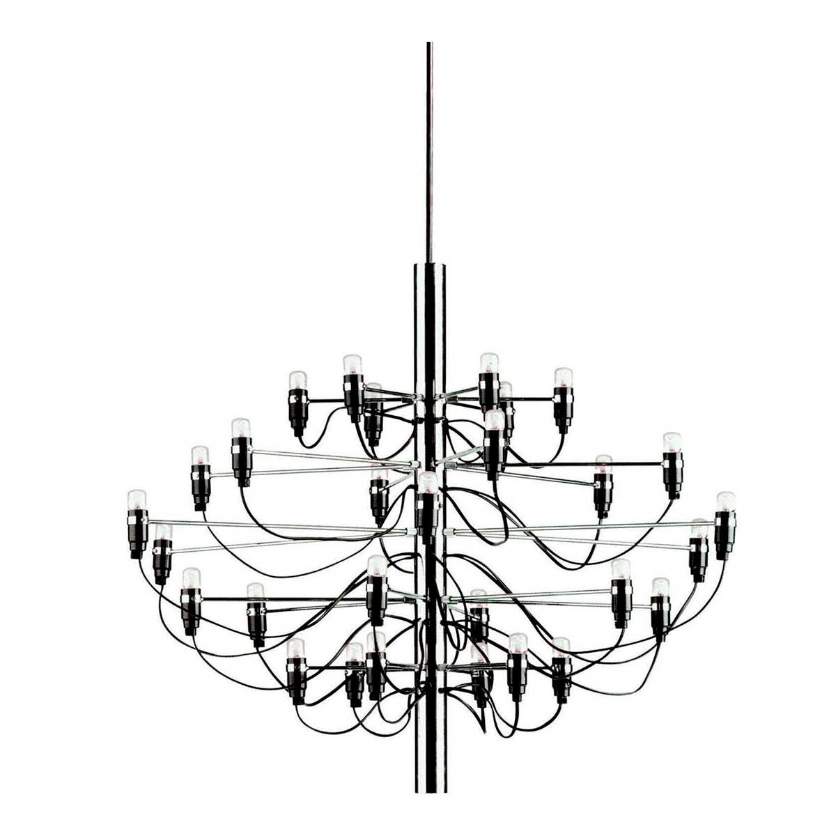 Lámpara de techo Castle 30 diseño imperial 30 portalámparas negro Ø86 cm 2