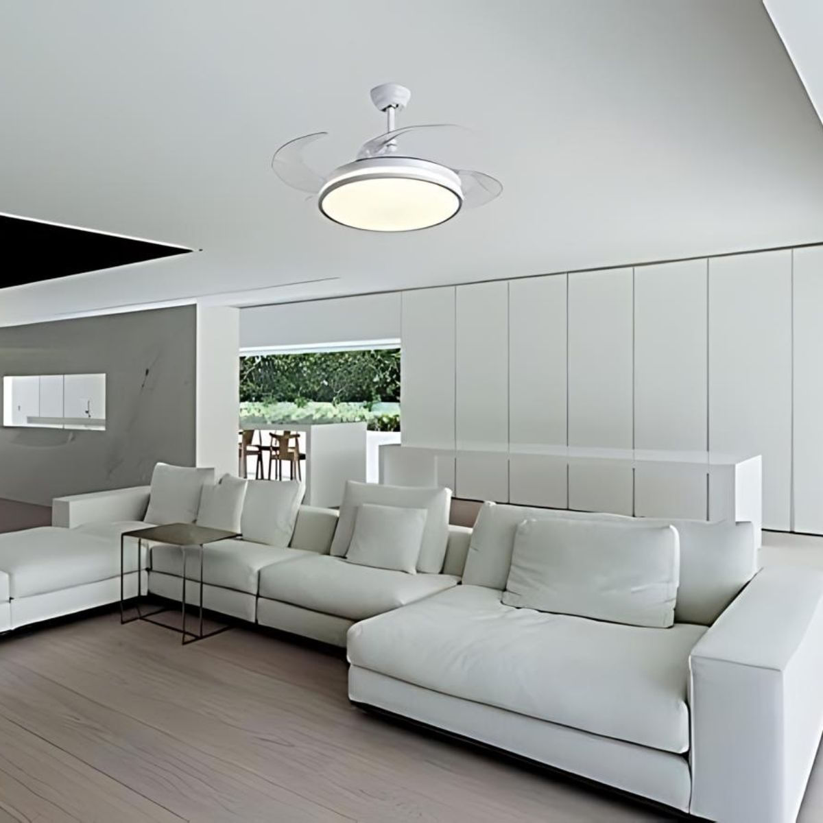 Ventilador-de-techo-Toronto-Bel-Air-72W-4-aspas-retractiles-mando-a-distancia-blanco-Ø108-cm-animada