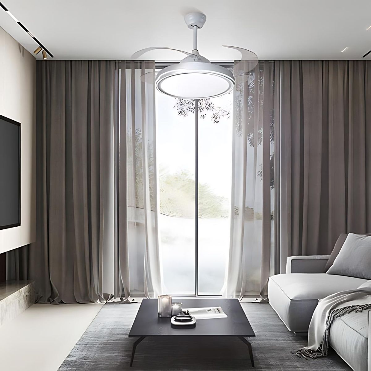 Ventilador-de-techo-Toronto-Bel-Air-72W-4-aspas-retractiles-mando-a-distancia-blanco-Ø108-cm-animada