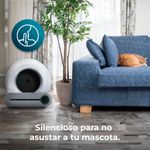 Arenero autolimpiable CecotecPumba 8000 CleanKitty Smart 65L WiFi y pantalla blanco 9