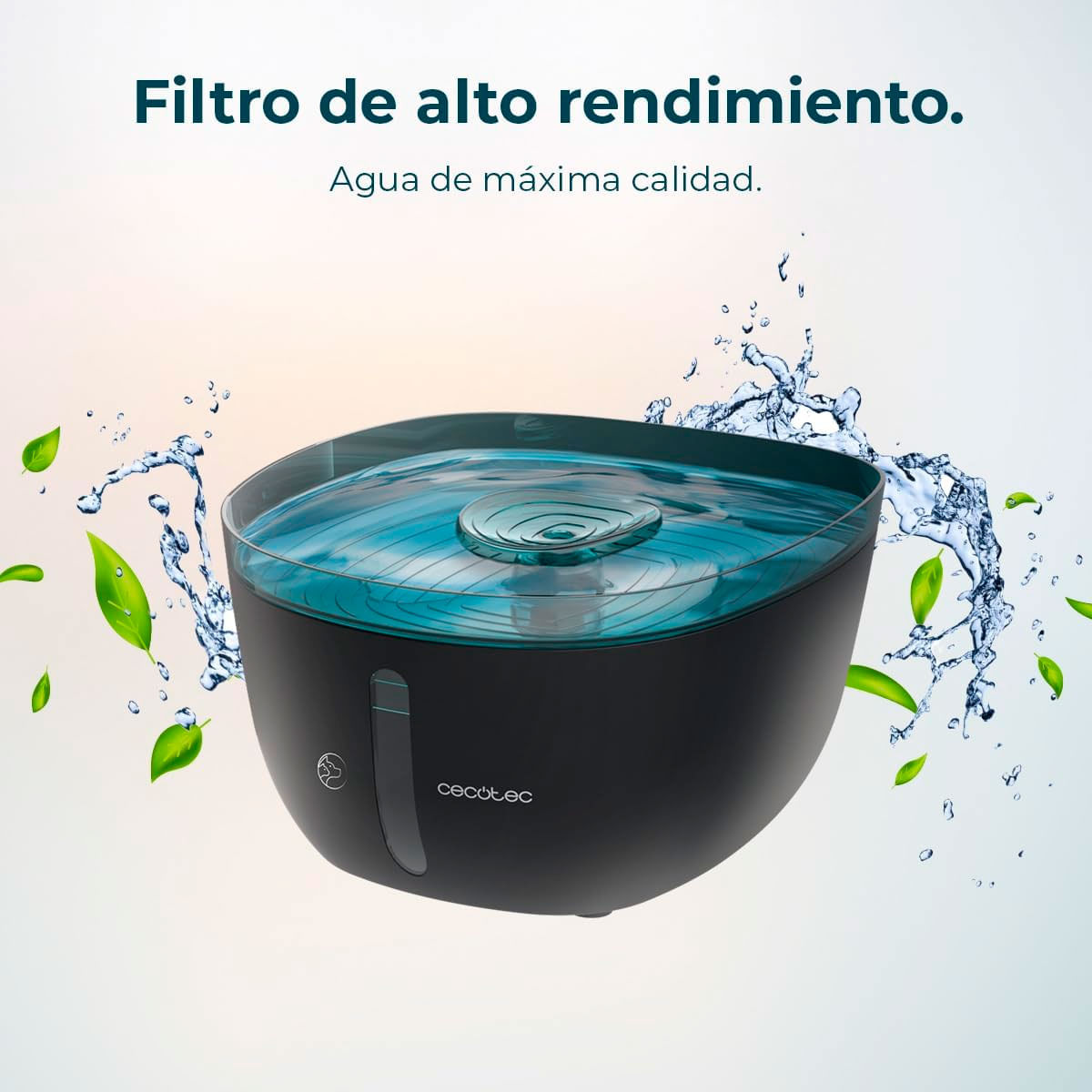 Fuente para mascotas Cecotec Pumba 2200 Refresh 2L supersilencioso negro 4