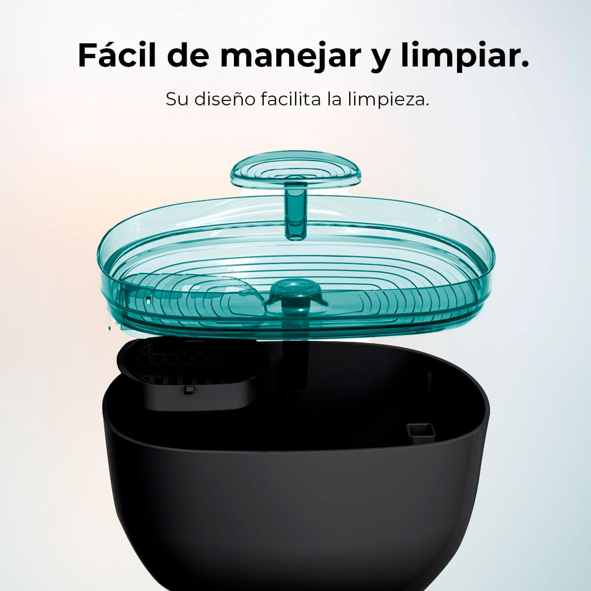 Fuente para mascotas Cecotec Pumba 2200 Refresh 2L supersilencioso negro 10