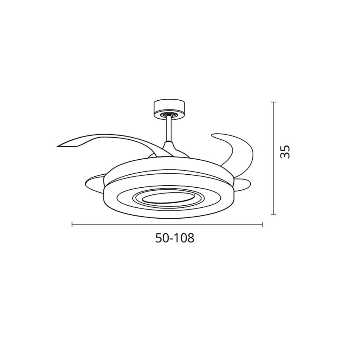 Ventilador-de-techo-Tebe-Bel-Air-130W-4-aspas-retractiles---mando-a-distancia-blanco-Ø108-cm-