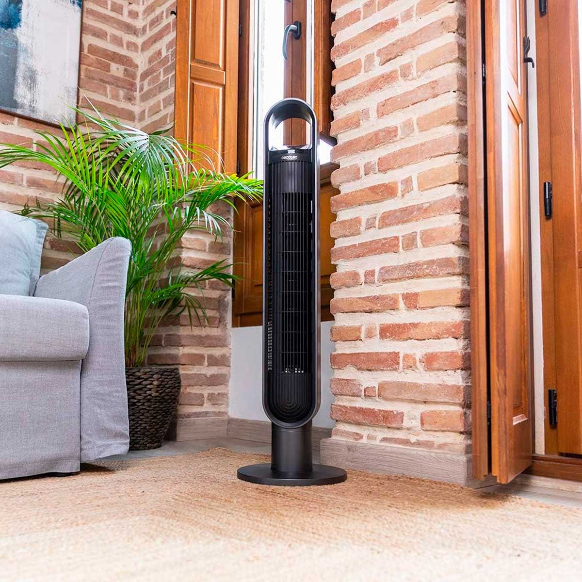 Ventilador de torre Cecotec EnergySilence 9190 SkyLine Ionic Connected 60W WiFi + mando a distancia negro 2