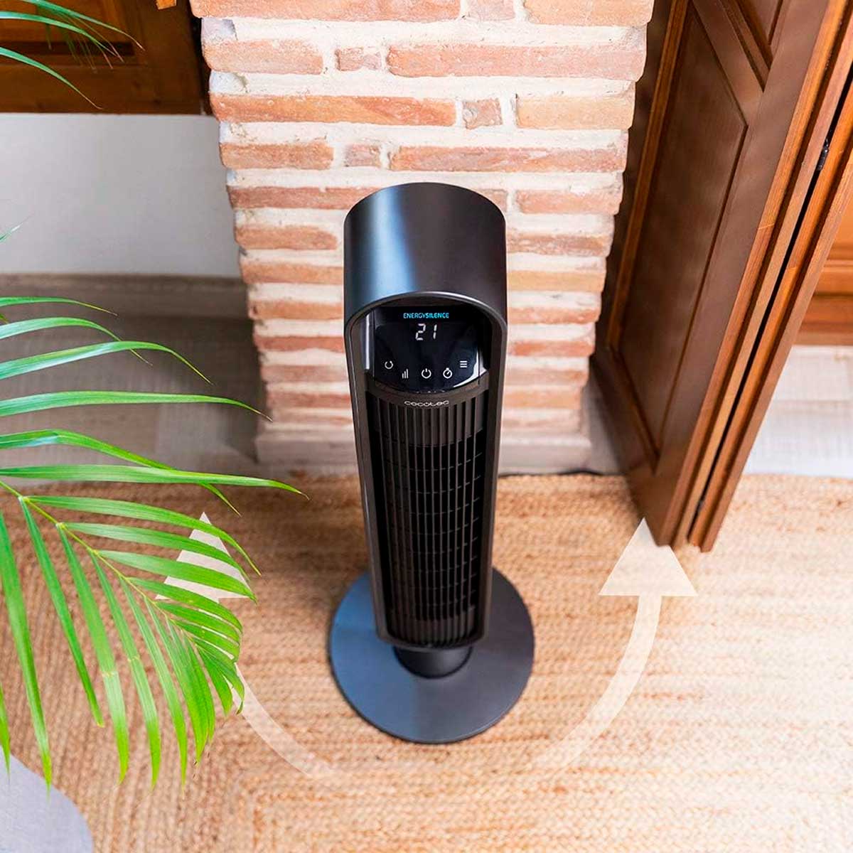 Ventilador de torre Cecotec EnergySilence 9190 SkyLine Ionic Connected 60W WiFi + mando a distancia negro 4