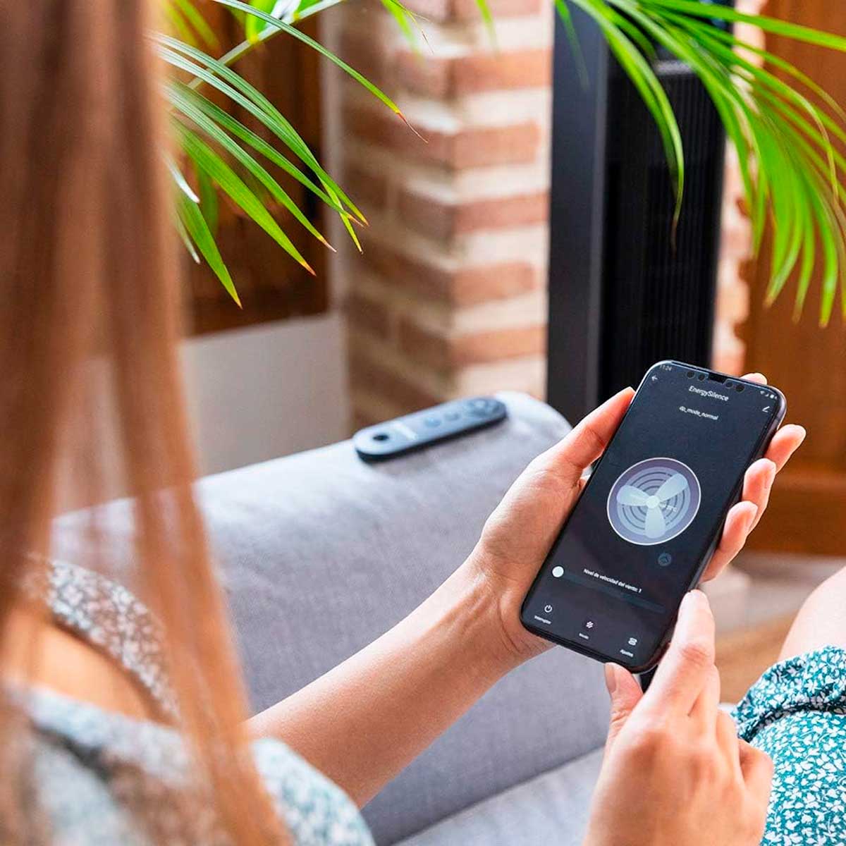 Ventilador de torre Cecotec EnergySilence 9190 SkyLine Ionic Connected 60W WiFi + mando a distancia negro 5