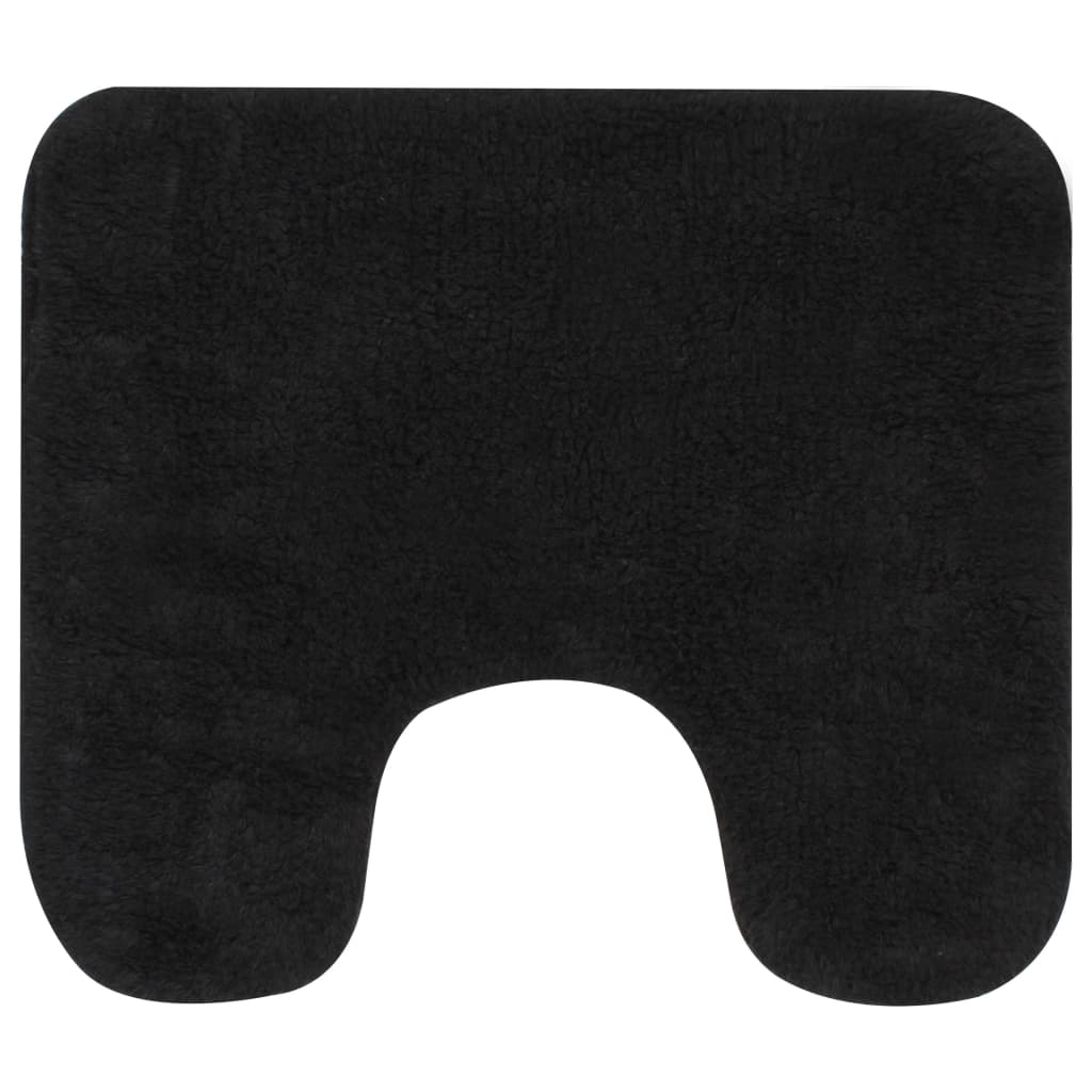 Pack de 3 alfombrillas de baño Lawo asimétricas antracita pedestal