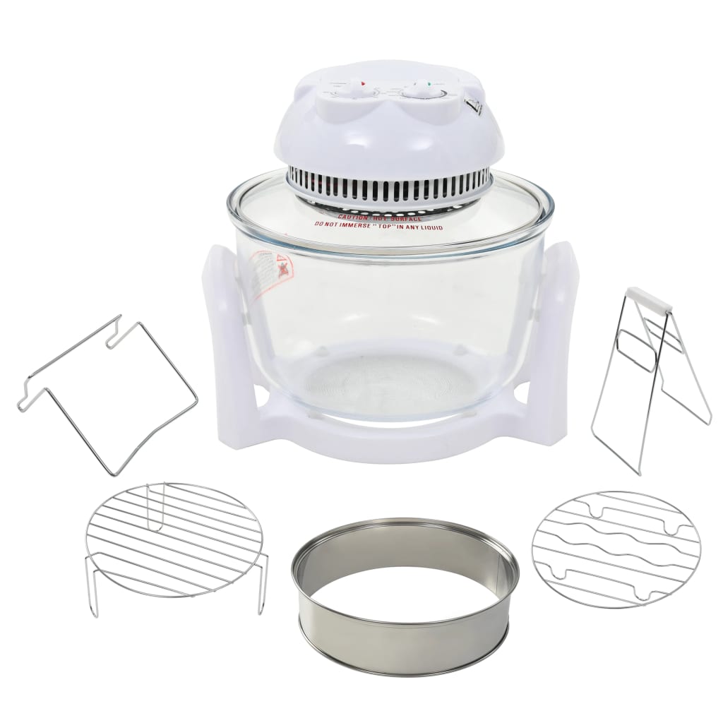Horno de convección halógeno VidaXL 800W 10L blanco 2