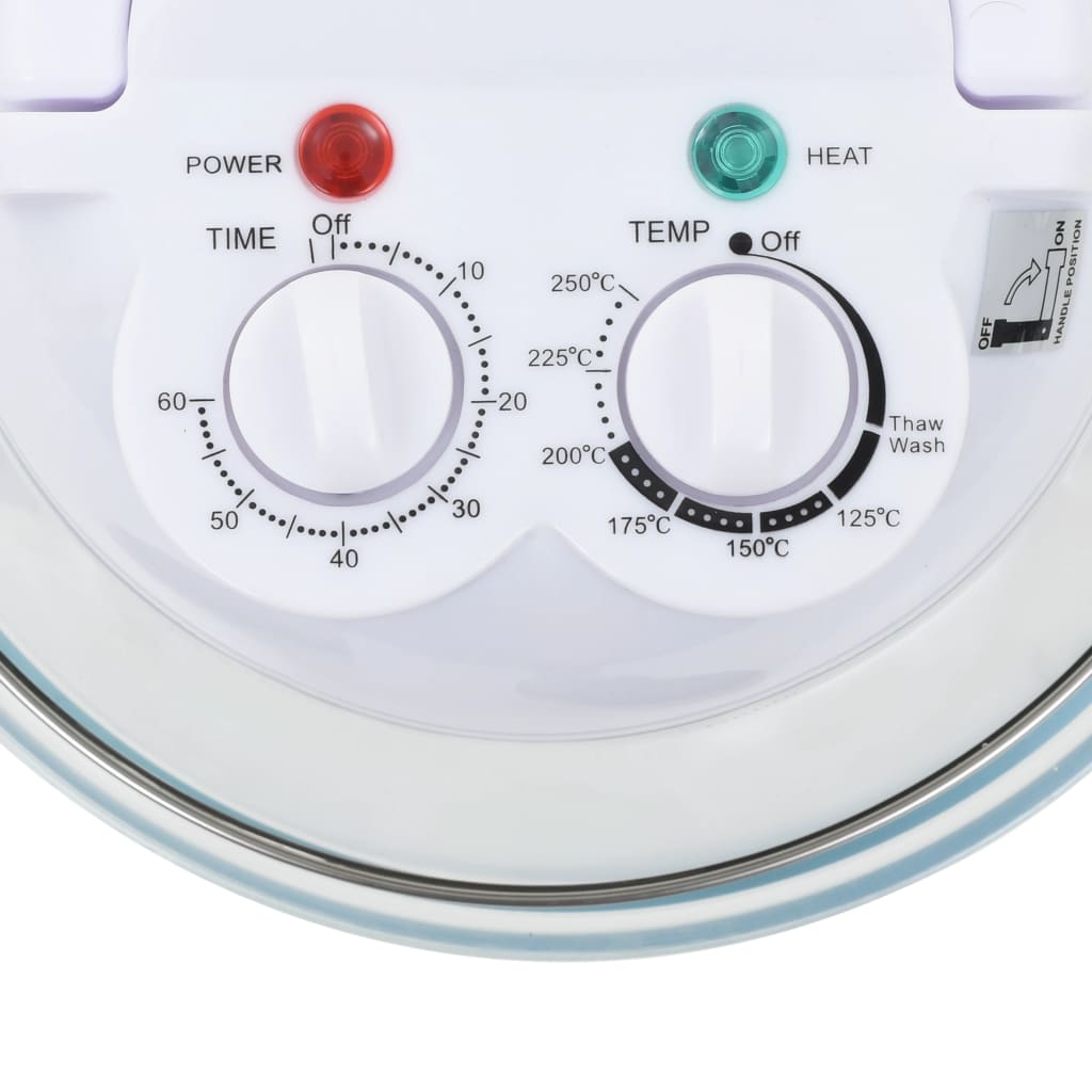 Horno de convección halógeno VidaXL 800W 10L blanco 5