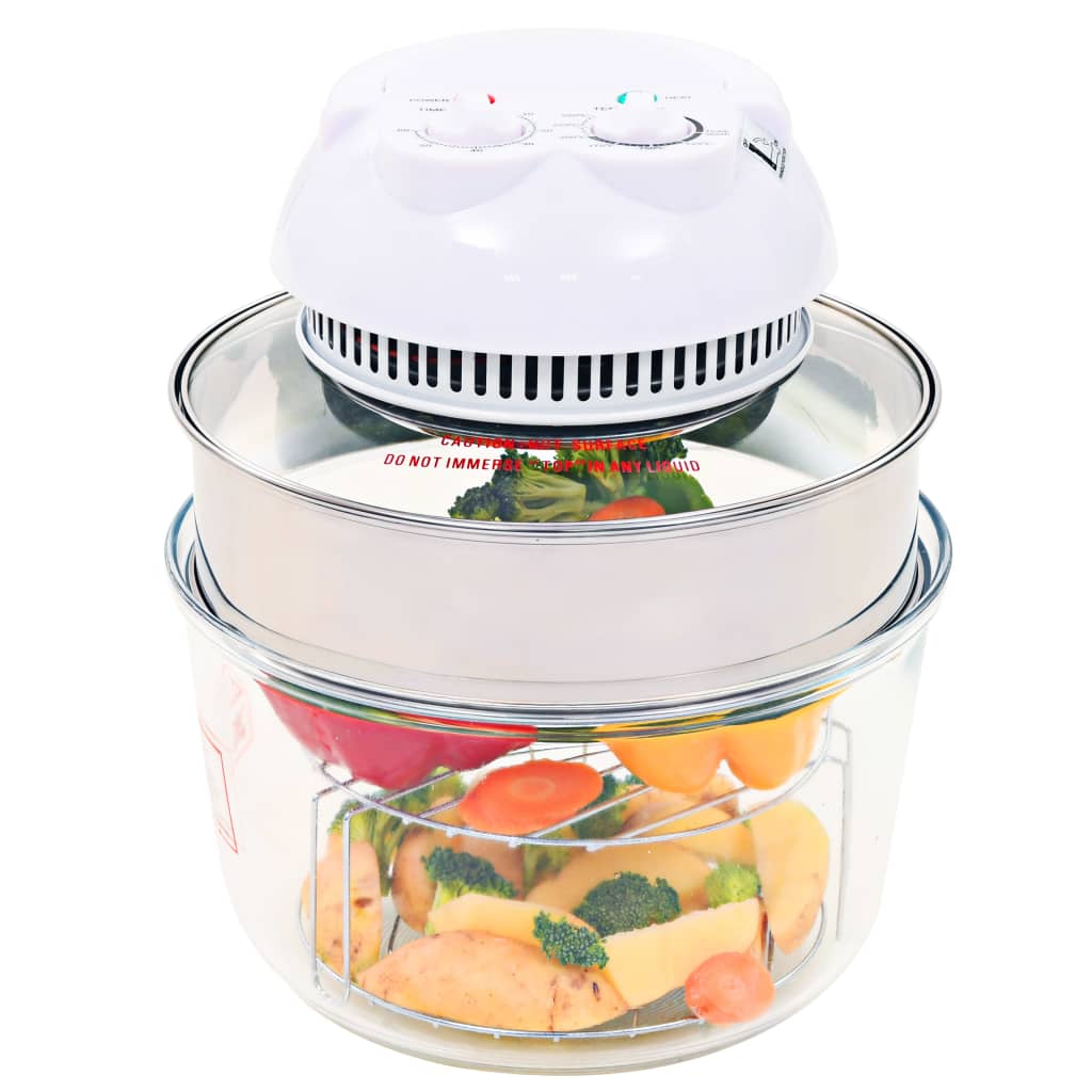 Horno de convección halógeno VidaXL 800W 10L blanco 7