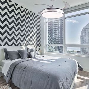 Ventilador de techo Kepler Bel Air 72W aspas retráctiles mando a distancia Ø108 cm