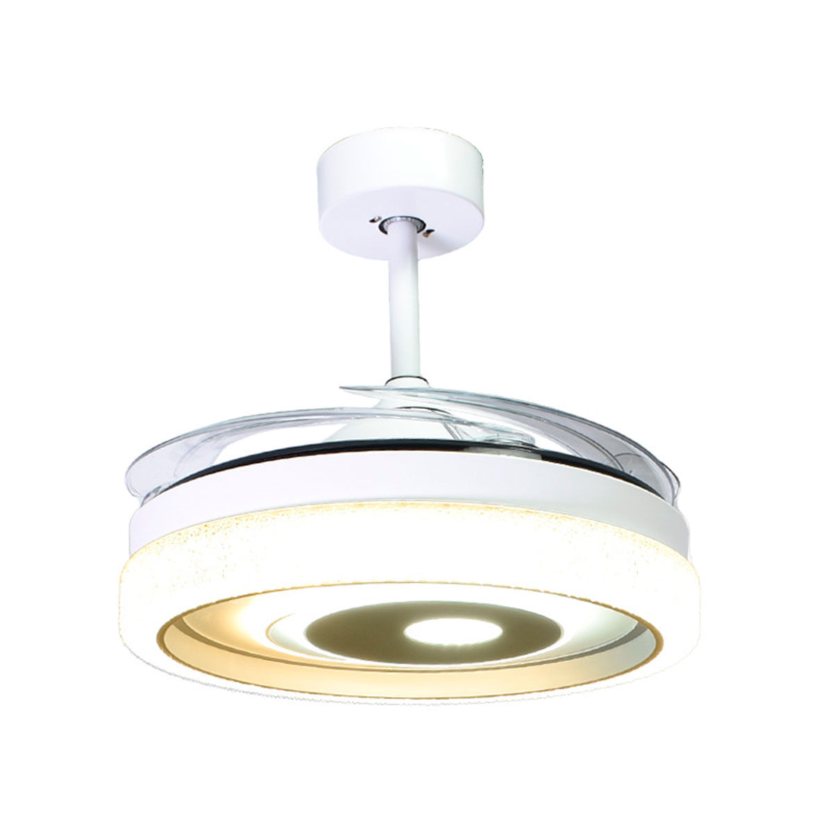 Ventilador de techo Trio Bel Air 72W aspas retráctiles mando a distancia blanco Ø108 cm 3