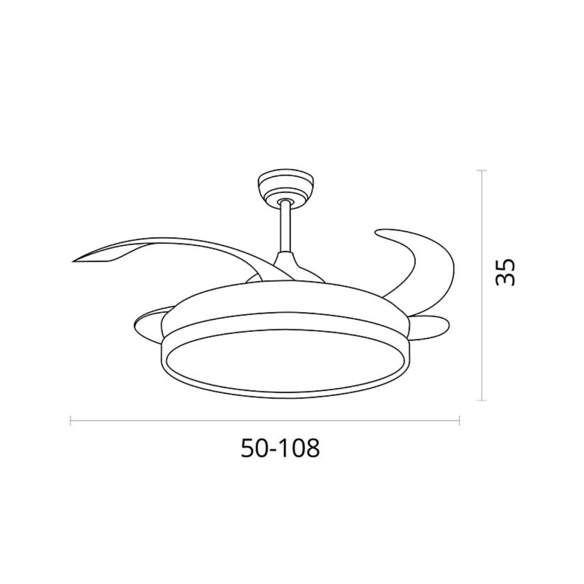 Ventilador-de-techo-Quebec-Bel-Air-72W-4-aspas-retractiles-mando-a-distancia-blanco-Ø108-cm-medidas