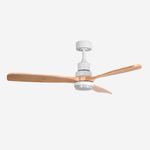 Ventilador de techo ALM 6056W Universal Blue 3 aspas control WiFi blanco/natural Ø142 cm 2