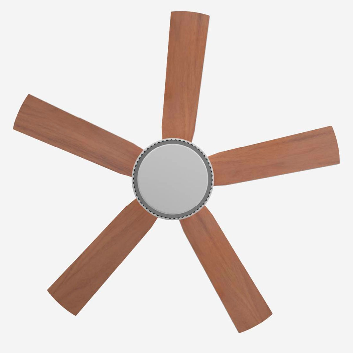 Ventilador de techo Morget 6042W Universal Blue 5 aspas mando a distancia blanco/natural Ø106 cm 6