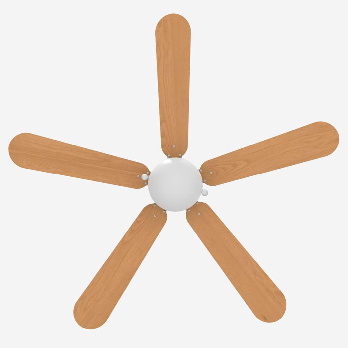 Ventilador de techo Etesios 6052W Universal Blue 60W 5 aspas reversibles blanco/natural Ø132 cm 6