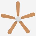Ventilador de techo Etesios 6052W Universal Blue 60W 5 aspas reversibles blanco/natural Ø132 cm 6
