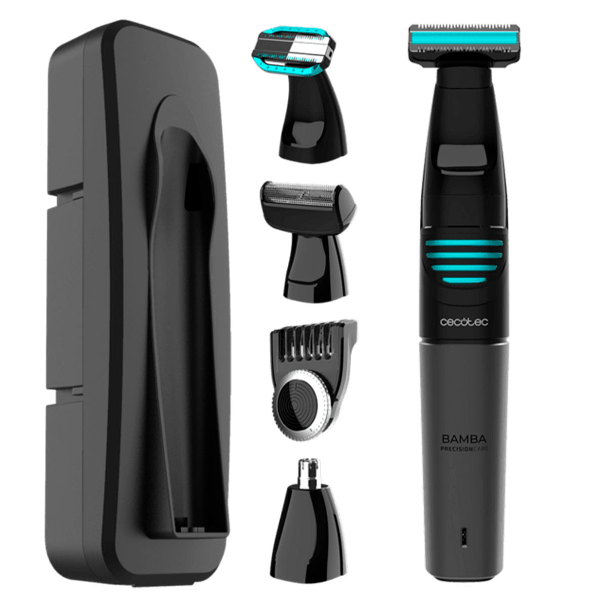 Máquina de afeitar Cecotec Bamba PrecisionCare Extreme 5in1 500mAh con accesoriosnegro