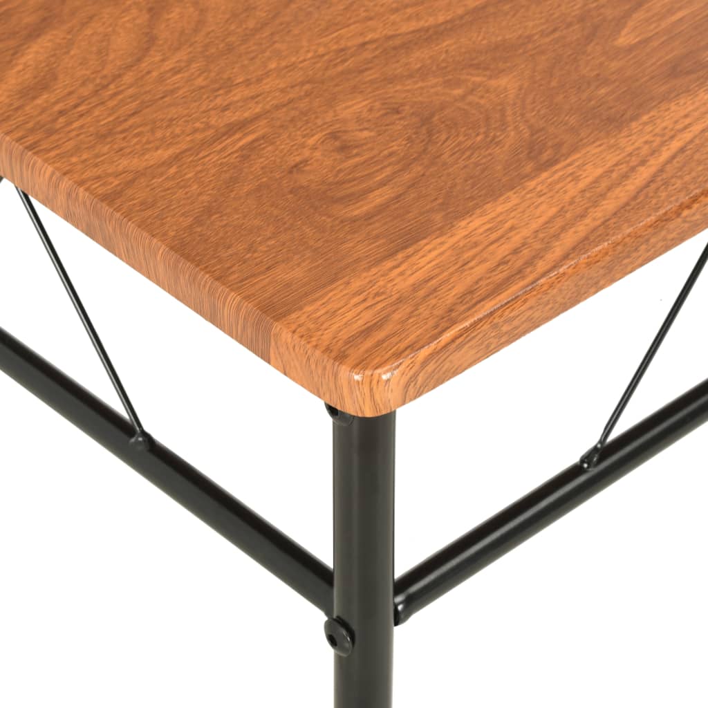 Pack de 2 sillas de comedor Malbork diseño retro natural/negro 7