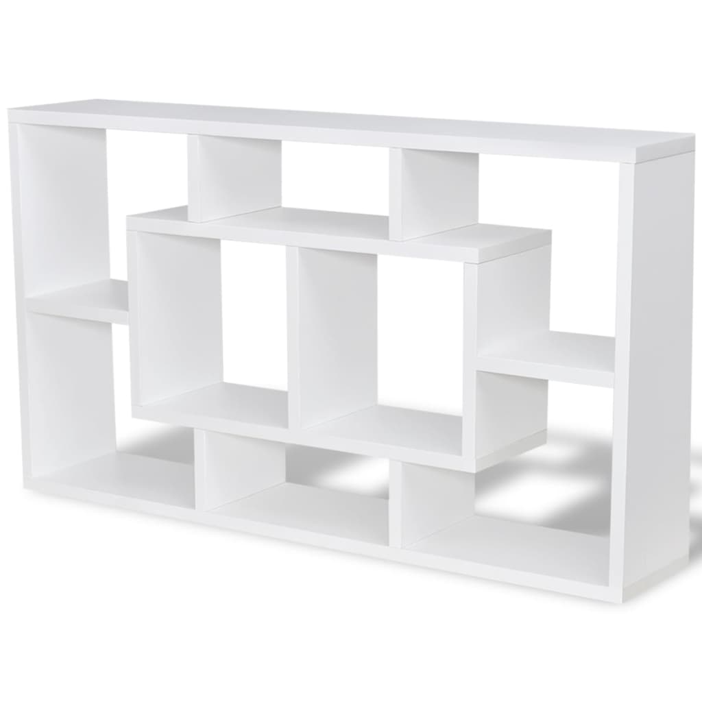 Estantería de pared Rijeka 8 compartimentos blanco 47,5x85x16 cm 2