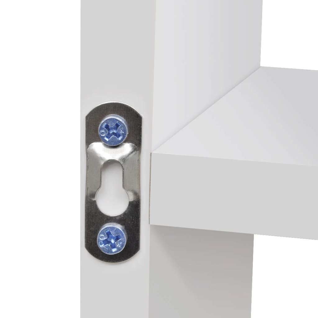 Estantería de pared Rijeka 8 compartimentos blanco 47,5x85x16 cm 5