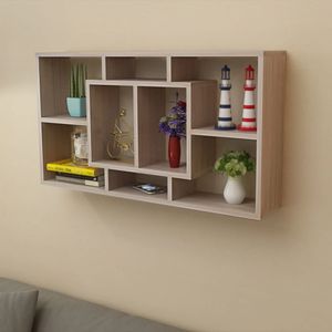 Estantería de pared Rijeka 8 compartimentos 47,5x85x16 cm