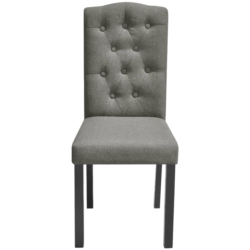 Pack de 4 sillas Mhin tapizado gris 95x42x51,5 cm frontal