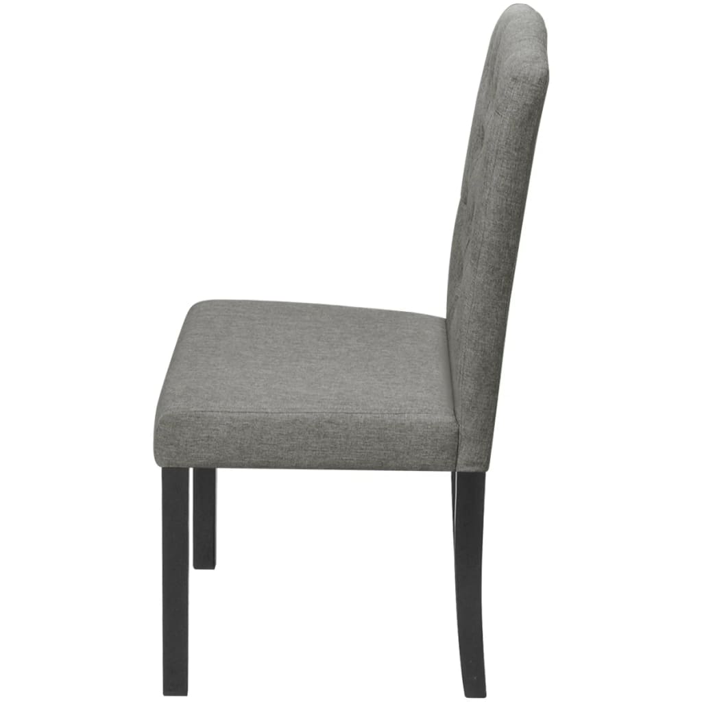 Pack de 4 sillas Mhin tapizado gris 95x42x51,5 cm perfil