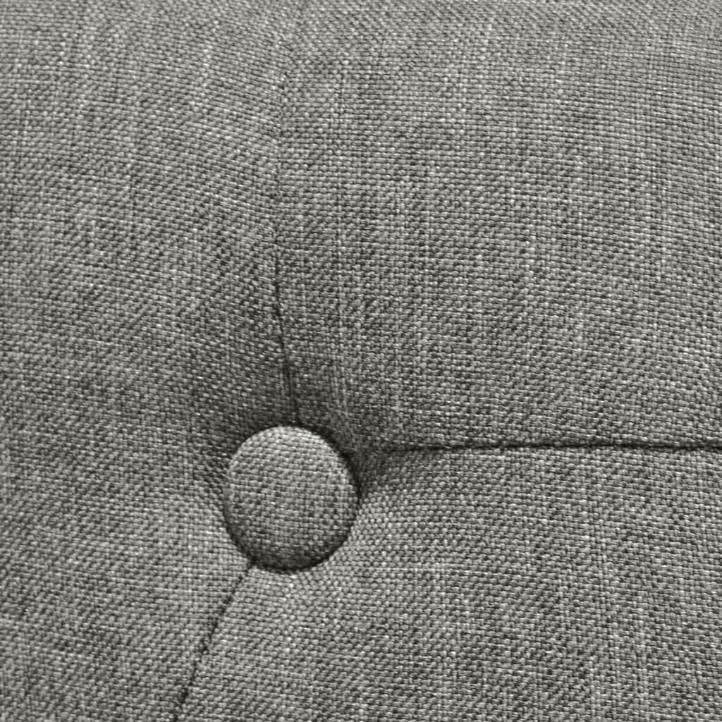 Pack de 4 sillas Mhin tapizado gris 95x42x51,5 cm acolchado