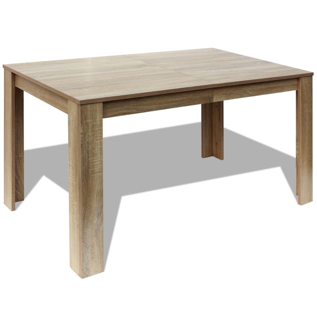 Mesa de comedor Lemuy roble 75x140x80 cm 2