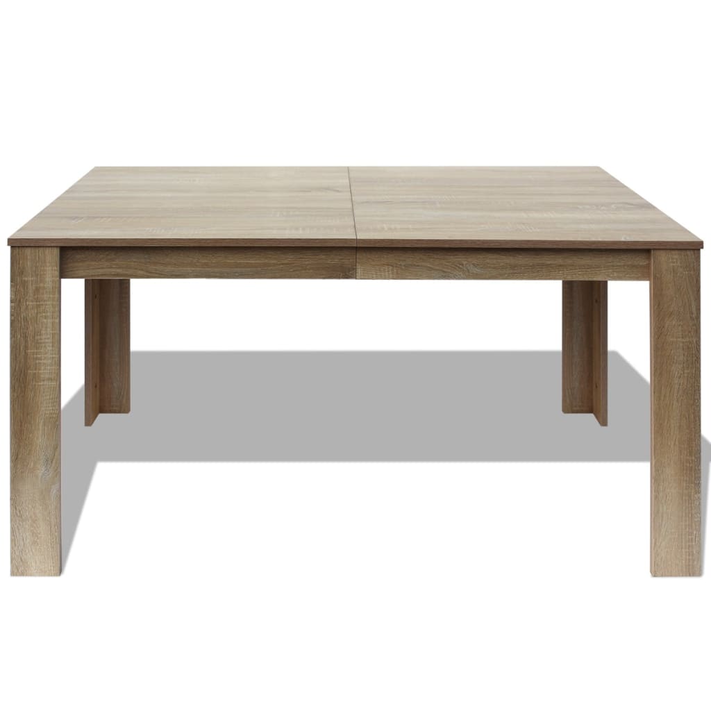 Mesa de comedor Lemuy roble 75x140x80 cm 3