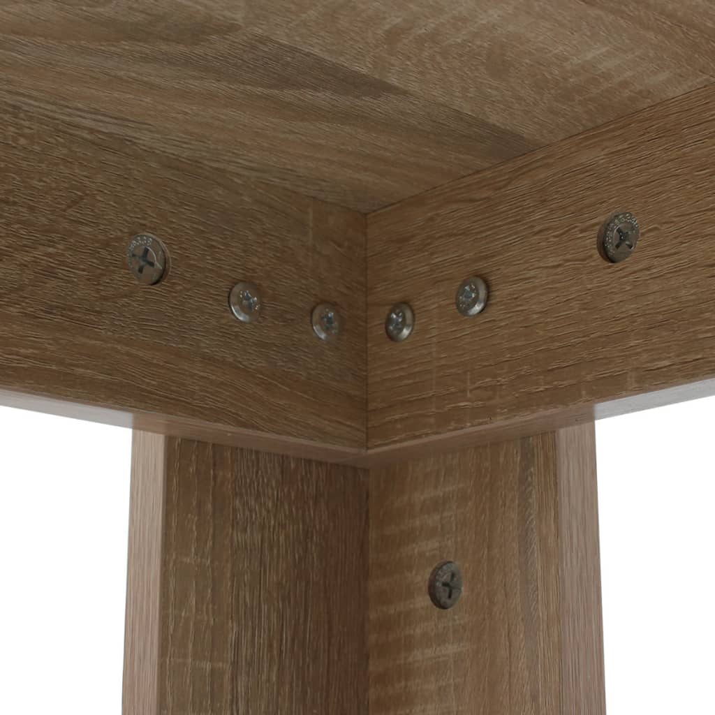 Mesa de comedor Lemuy roble 75x140x80 cm 4
