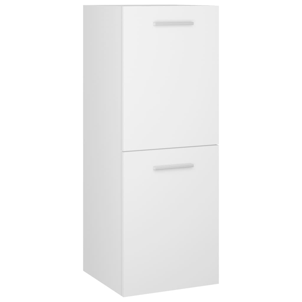 Armario de baño Barbate 2 puertas blanco 80x30x30 cm 2