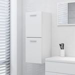 Armario de baño Barbate 2 puertas blanco 80x30x30 cm